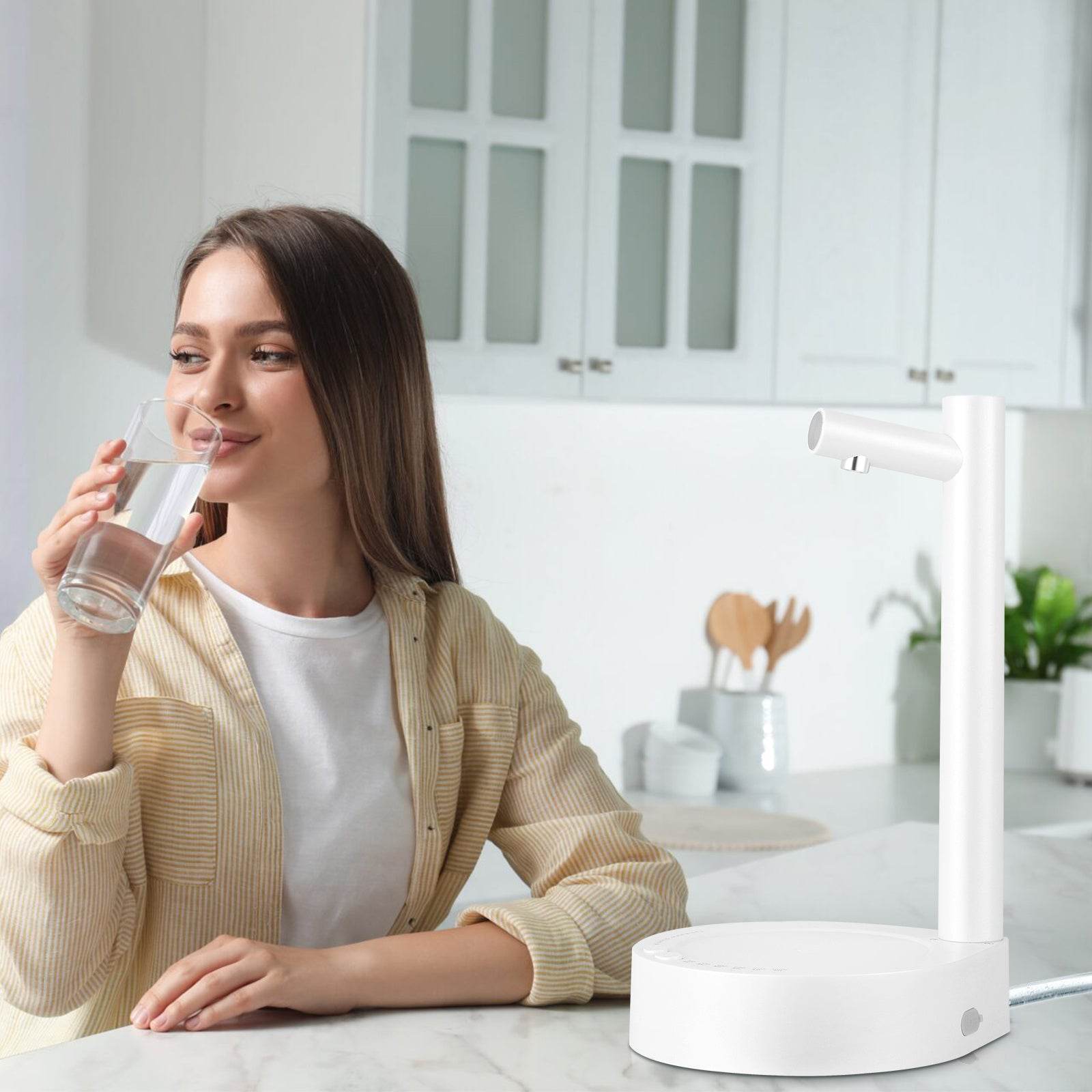 Smart Desktop Table Water Dispenser Pump Water Discharge Adjustable Portable Detachable USB Charging - www.Shopthatapp.com