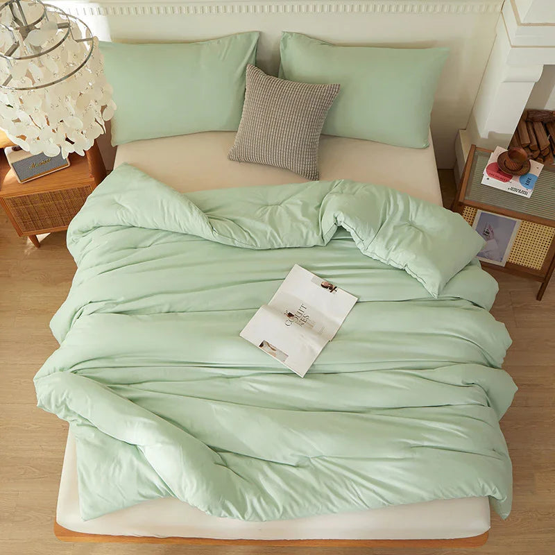 Cross-border Synthetic Quilt Four Seasons Duvet Insert Washed Cotton Brushed Duvet Insert Factory Foreign Trade Wholesale - www.Shopthatapp.com