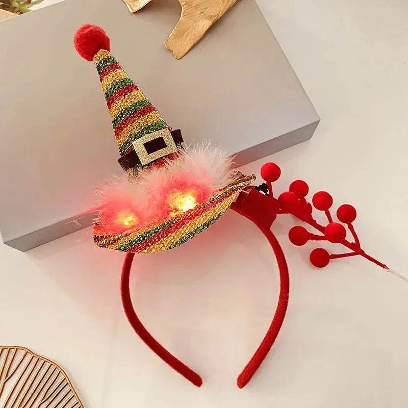 Christmas With Light Headband Snowflake Women's - www.Shopthatapp.com