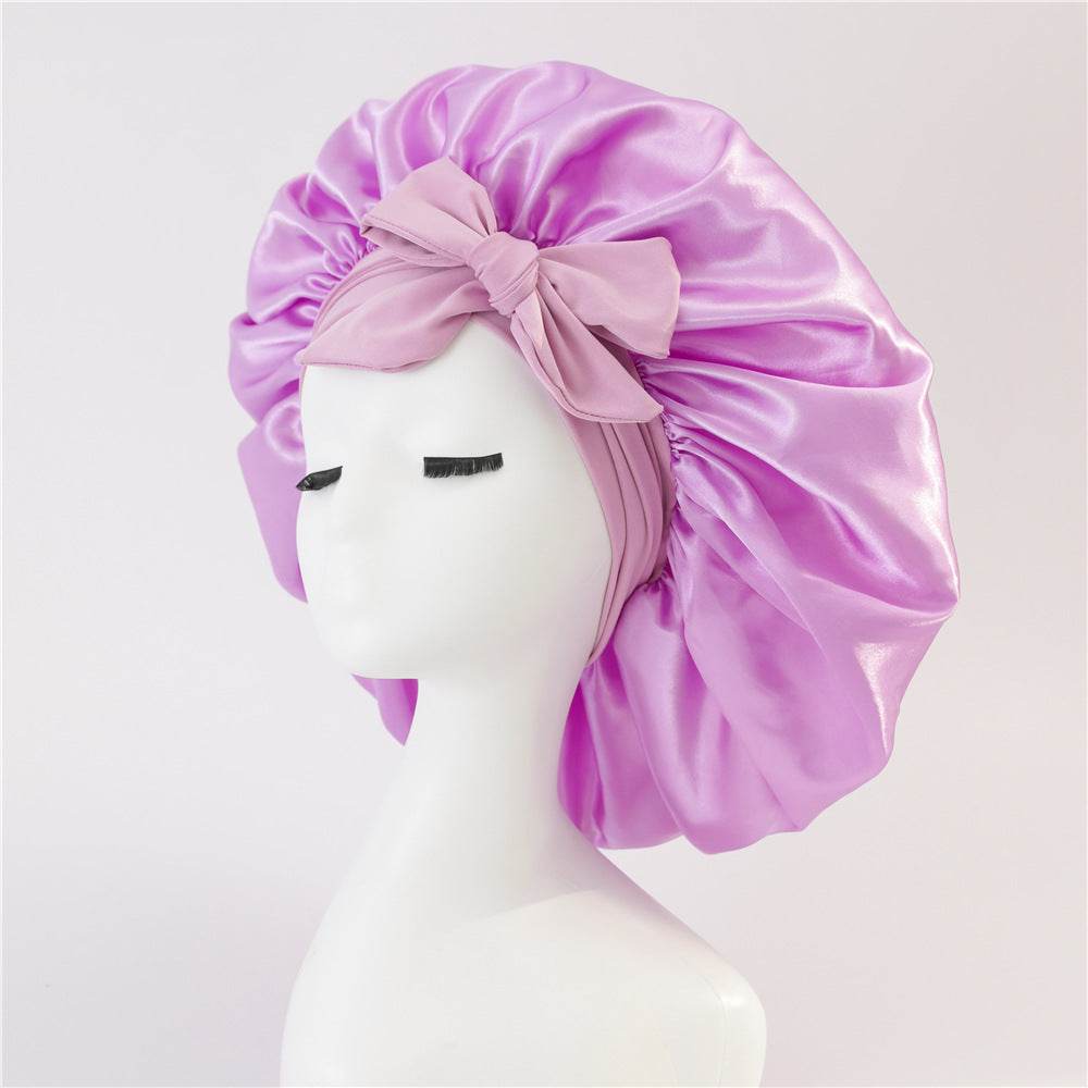Silk Hair Bonnet For Sleeping Satin bonnet for curly hair - www.Shopthatapp.com