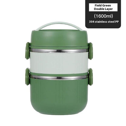 2 layer 304 Stainless Steel Thermal Insulated Lunch Container - www.Shopthatapp.com
