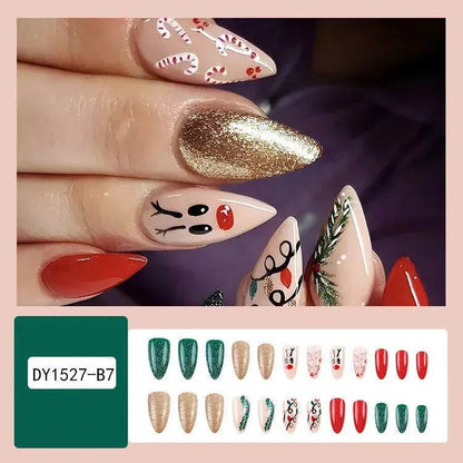 24pcs Christmas False Nail Decal stickers - www.Shopthatapp.com