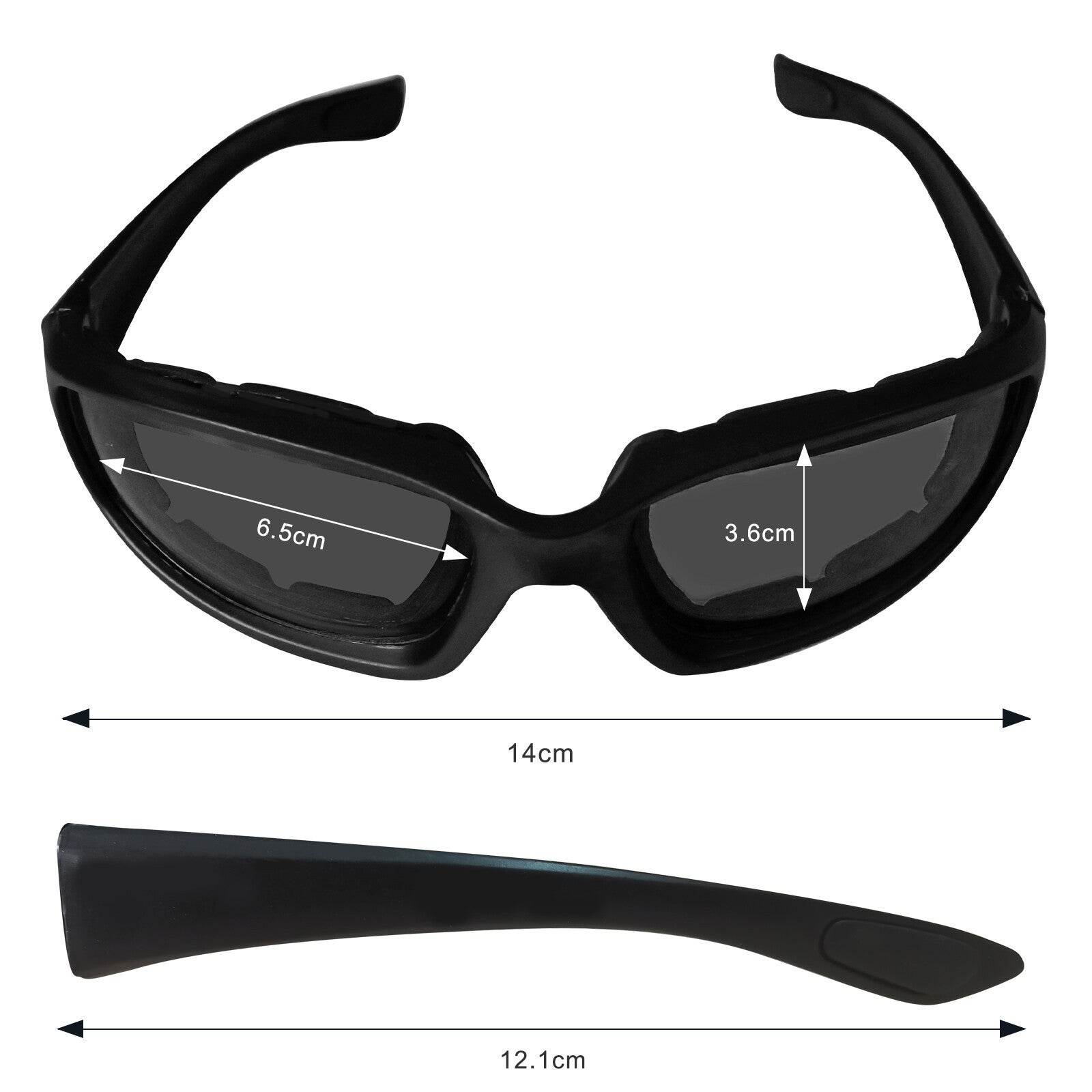 Cycling Sunglasses Chopper Outdoor Sports Glasses For Men Wrap Around UV400 Protection For Fishing Driving Glasses Windproof Gray Lens - www.Shopthatapp.com