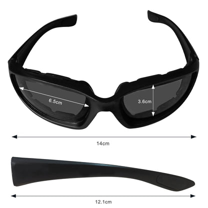 Cycling Sunglasses Chopper Outdoor Sports Glasses For Men Wrap Around UV400 Protection For Fishing Driving Glasses Windproof Gray Lens - www.Shopthatapp.com