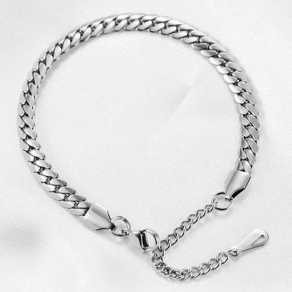 Fashion All-matching Cuban Link Chain Bracelet - www.Shopthatapp.com