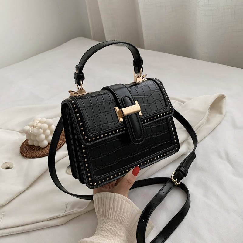 Women Fashion Rivet Leather crossbody Bag for Women Flap Handbag - www.Shopthatapp.com