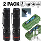 LED Military Flashlight USB Rechargeable Tactical Zoom Handheld Torch