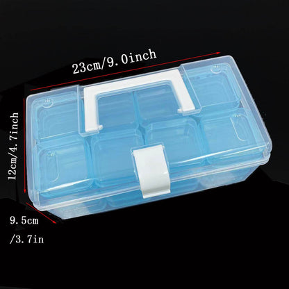 32-grid Transparent Plastic Storage Box Large Capacity Portable - www.Shopthatapp.com