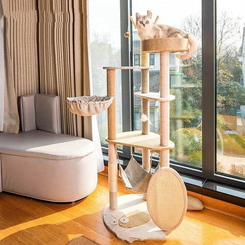 Cat Climbing Frame Large Integrated Shelf Cat Tree - www.Shopthatapp.com