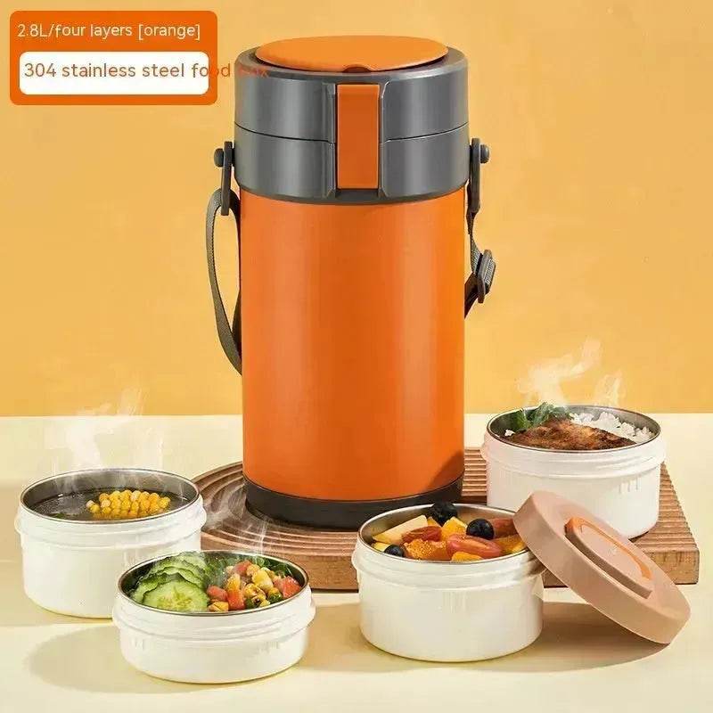 304 Stainless Steel Large Capacity Vacuum Thermal Insulated Lunch Box - www.Shopthatapp.com