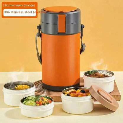 304 Stainless Steel Large Capacity Vacuum Thermal Insulated Lunch Box - www.Shopthatapp.com