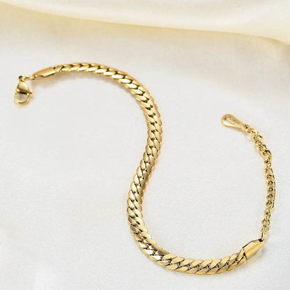 Fashion All-matching Cuban Link Chain Bracelet - www.Shopthatapp.com