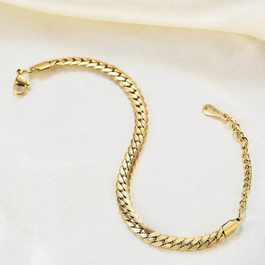 Fashion All-matching Cuban Link Chain Bracelet - www.Shopthatapp.com