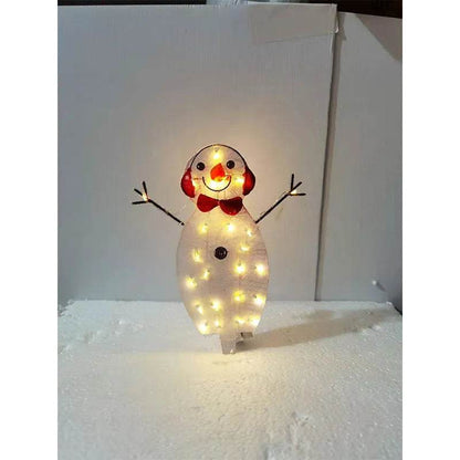 Christmas Scene Decoration With LED Lights Christmas Snowman Ornaments - www.Shopthatapp.com