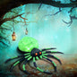 HOMCOM 6 Halloween Inflatable Outdoor Decoration Spider, Blow Up LED Yard Decor For Garden, Lawn, Party, Holiday, Waterproof - www.Shopthatapp.com