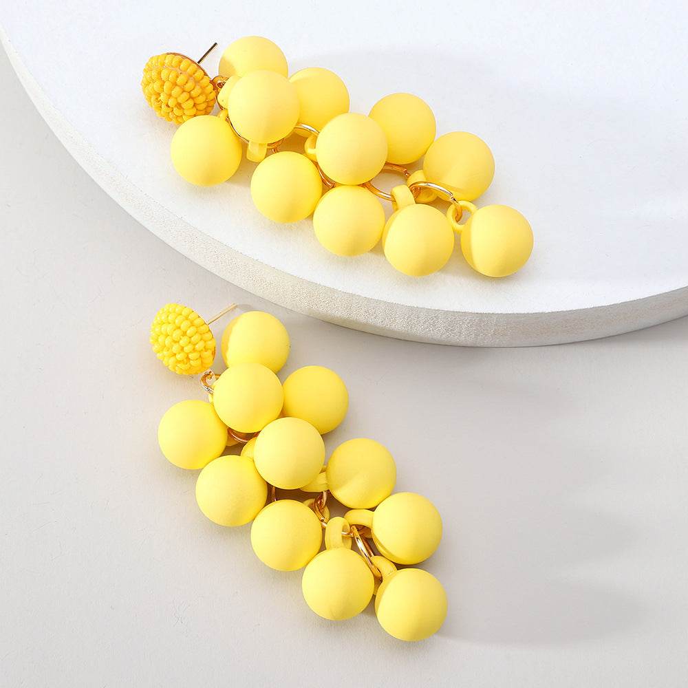 Candy Ball Earrings - Beaded Beach Stud - www.Shopthatapp.com