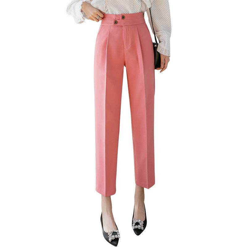 Tapered Trousers Women's Slim Harem Suit Trousers - www.Shopthatapp.com
