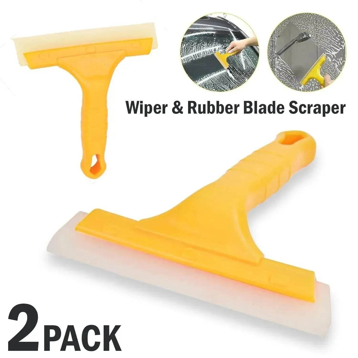 2pc Window Squeegee Shower Cleaner Car Home Glass Wash Water Wiper Ice Scraper - www.Shopthatapp.com