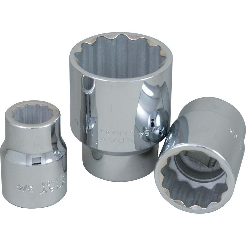 3/4" Drive 12 Point Standard Length Sockets - www.Shopthatapp.com #