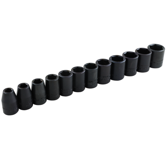 3/8" Dr. 12 Piece 6 Point Standard Metric Impact Socket Set - www.Shopthatapp.com #