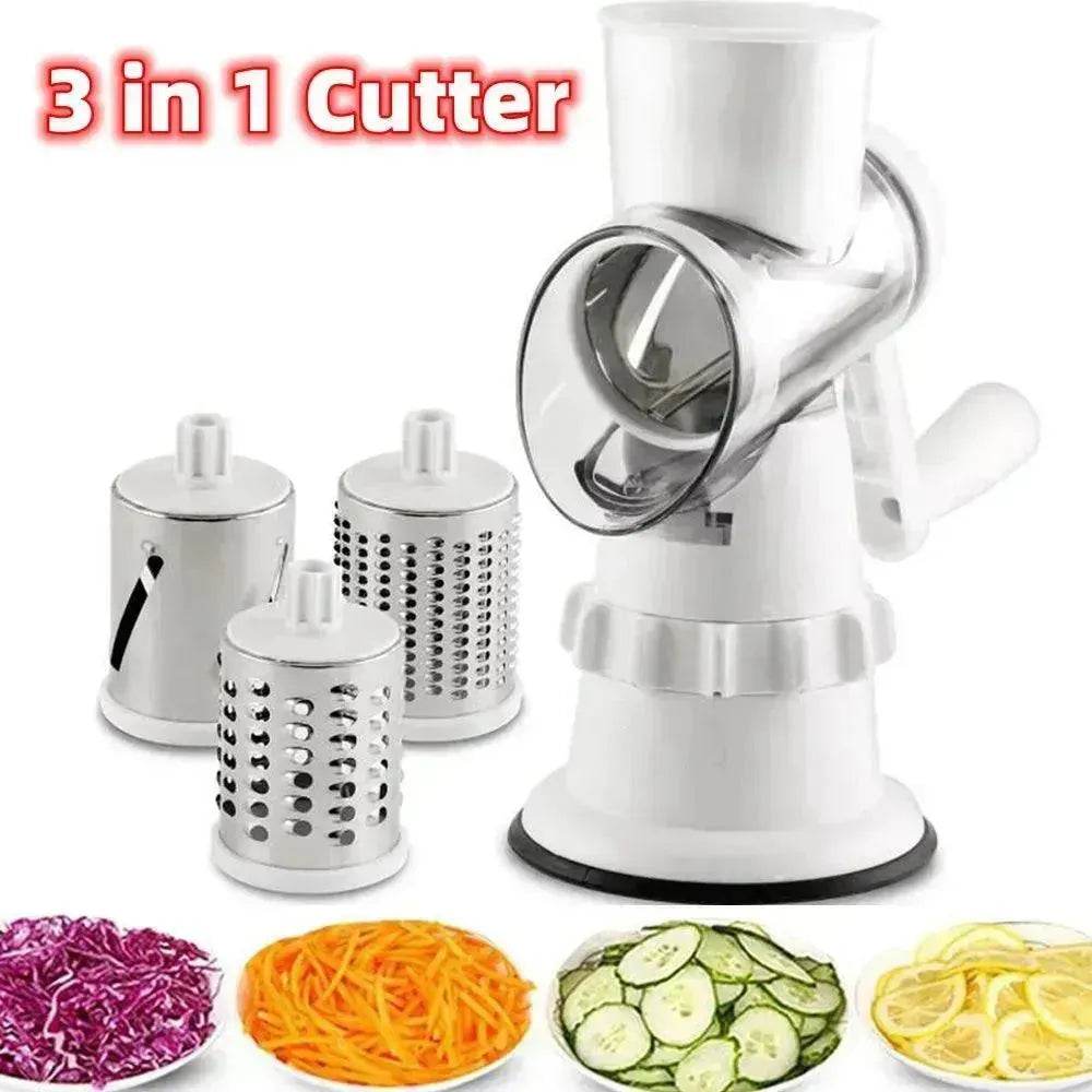 3 In 1 Vegetable Slicer Manual Kitchen Accessories Grater  shredder For Vegetable Cutter chopper Home Kitchen Supplies Kitchen Gadgets - www.Shopthatapp.com