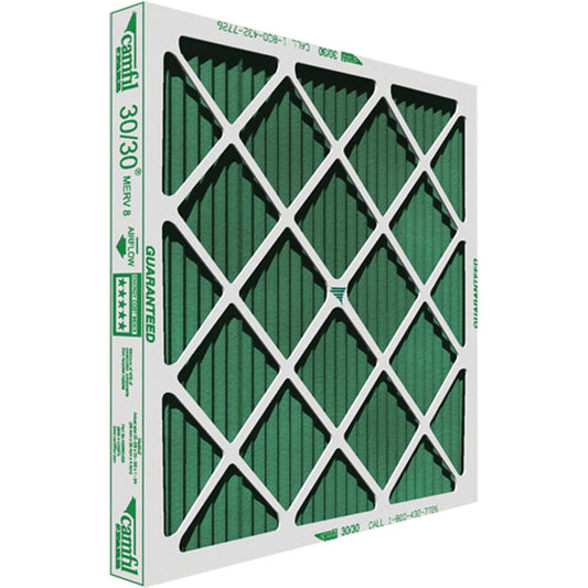 30/30® High-Capacity Pleated Panel Filters, Box, MERV 8, 12" W x 2" D x 24" H - www.Shopthatapp.com #