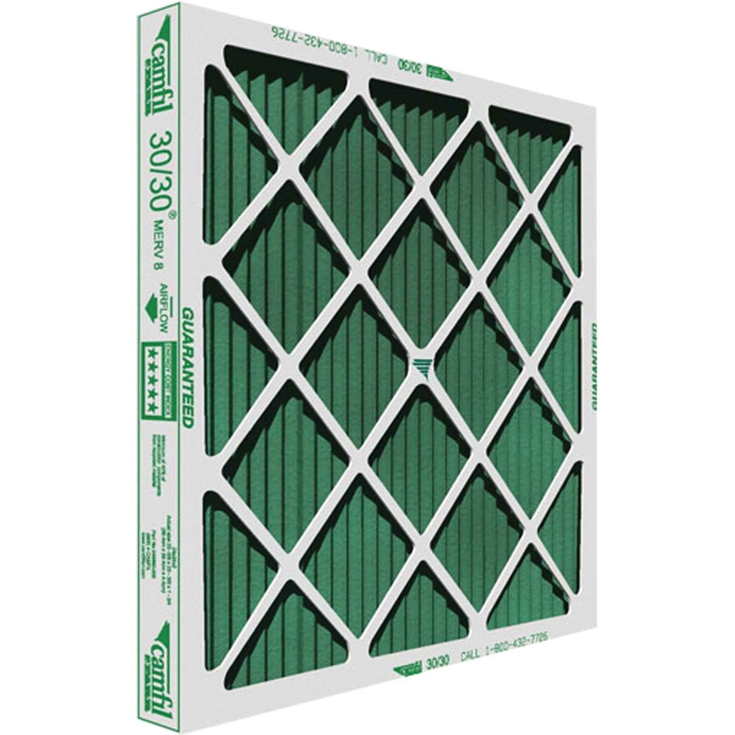 30/30® High-Capacity Pleated Panel Filters, Box, MERV 8, 16" W x 2" D x 25" H - www.Shopthatapp.com #