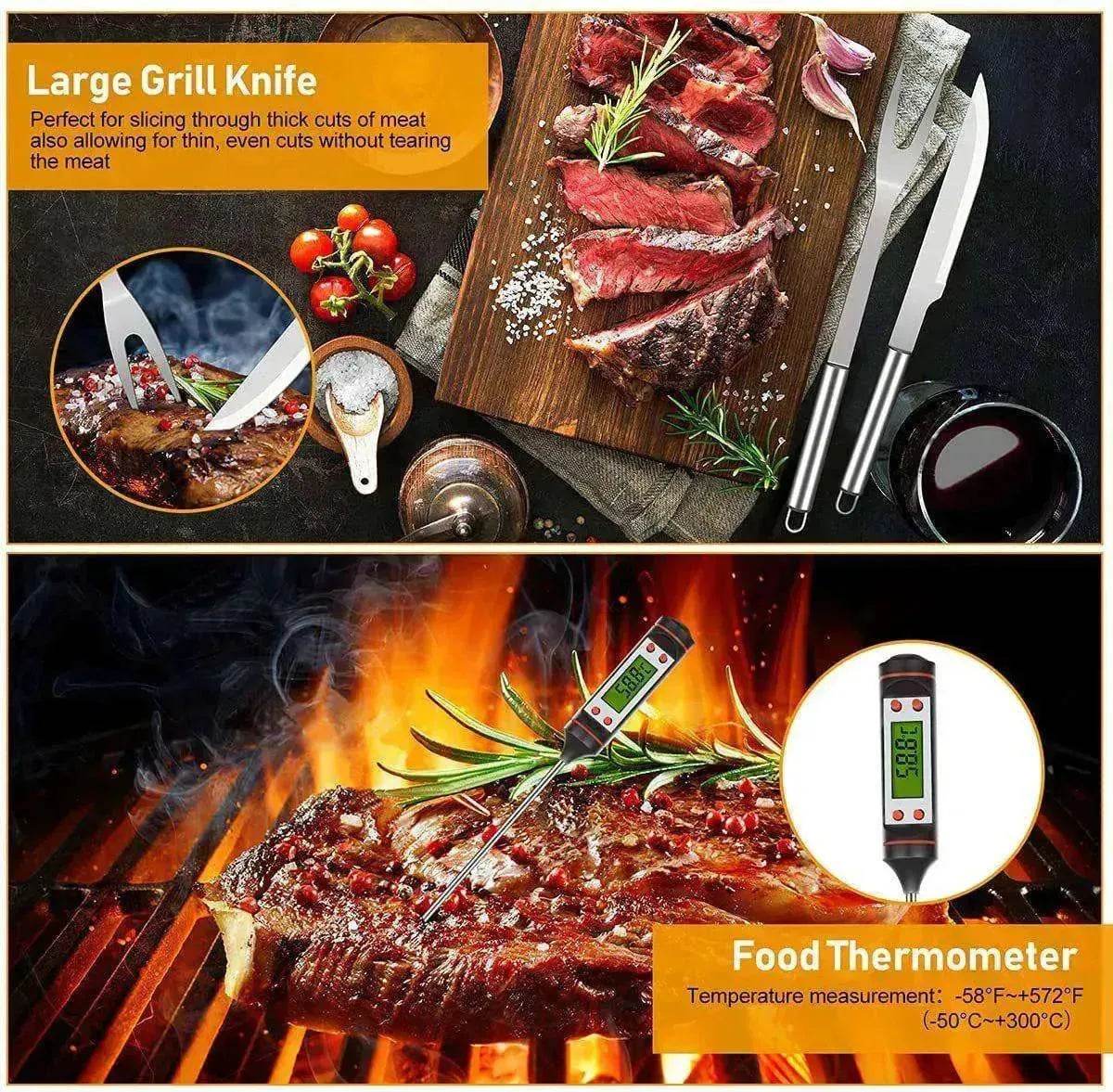 30-piece Set Of Skirt Bag Baking Set BBQ Tools Combination Apron Gift Set - www.Shopthatapp.com #