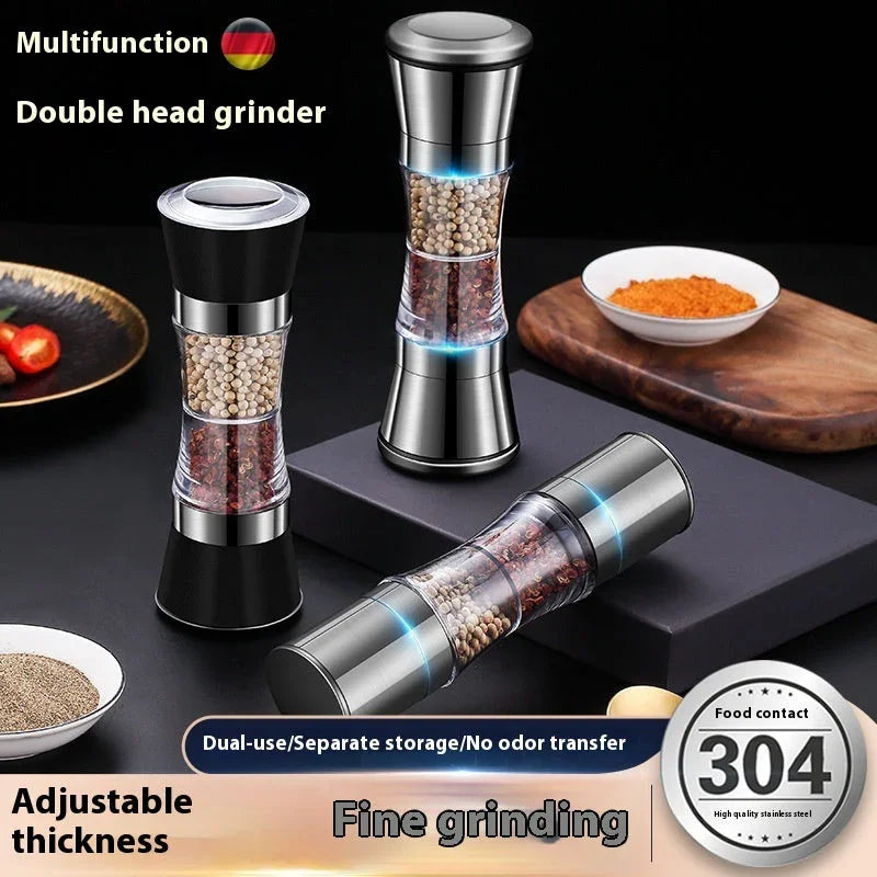304 Double-headed Stainless Steel Pepper Grinder - www.Shopthatapp.com