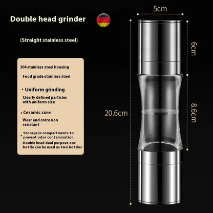304 Double-headed Stainless Steel Pepper Grinder - www.Shopthatapp.com