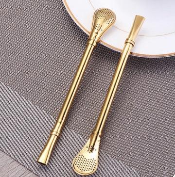 304 Stainless Steel Residue Filter Straws Spoon - www.Shopthatapp.com