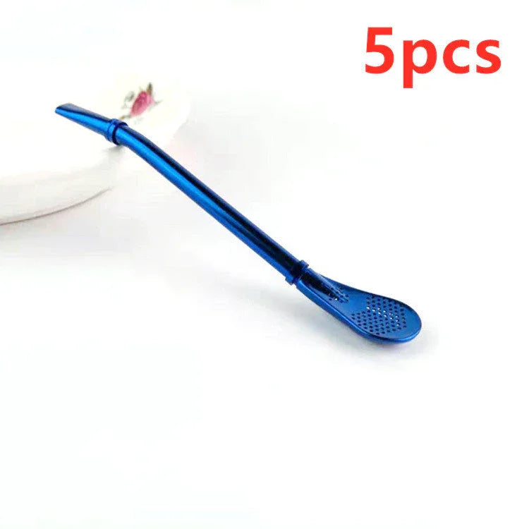 304 Stainless Steel Residue Filter Straws Spoon - www.Shopthatapp.com