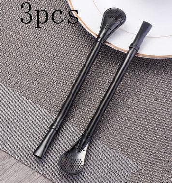 304 Stainless Steel Residue Filter Straws Spoon - www.Shopthatapp.com
