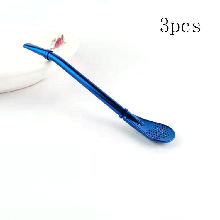 304 Stainless Steel Residue Filter Straws Spoon - www.Shopthatapp.com