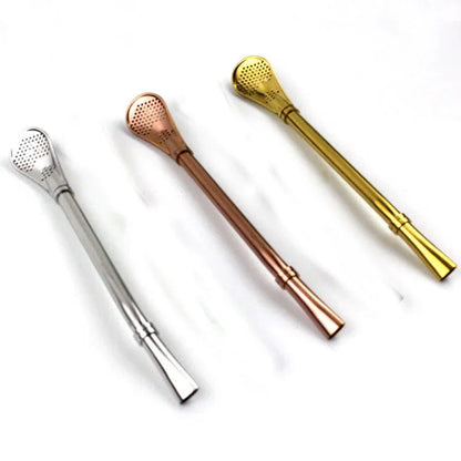 304 Stainless Steel Residue Filter Straws Spoon - www.Shopthatapp.com