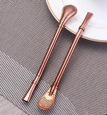 304 Stainless Steel Residue Filter Straws Spoon - www.Shopthatapp.com
