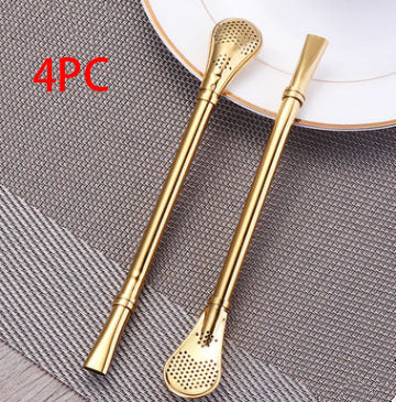 304 Stainless Steel Residue Filter Straws Spoon - www.Shopthatapp.com