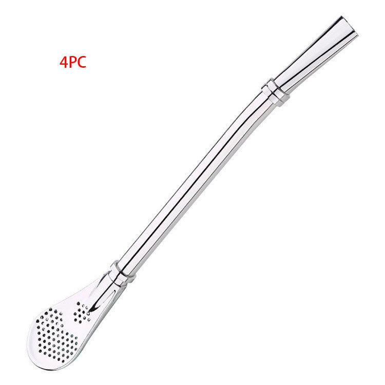 304 Stainless Steel Residue Filter Straws Spoon - www.Shopthatapp.com