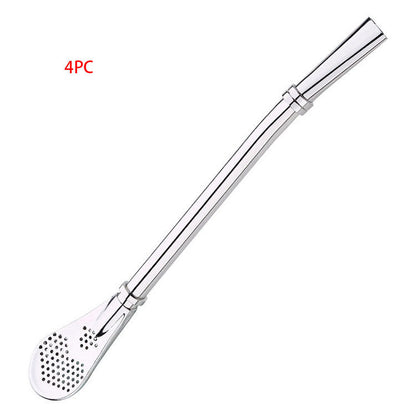 304 Stainless Steel Residue Filter Straws Spoon - www.Shopthatapp.com