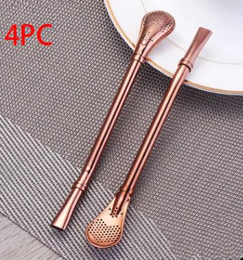 304 Stainless Steel Residue Filter Straws Spoon - www.Shopthatapp.com