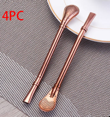 304 Stainless Steel Residue Filter Straws Spoon - www.Shopthatapp.com