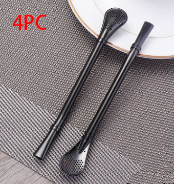 304 Stainless Steel Residue Filter Straws Spoon - www.Shopthatapp.com