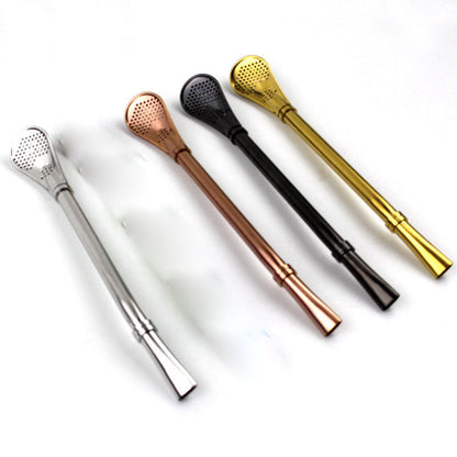 304 Stainless Steel Residue Filter Straws Spoon - www.Shopthatapp.com