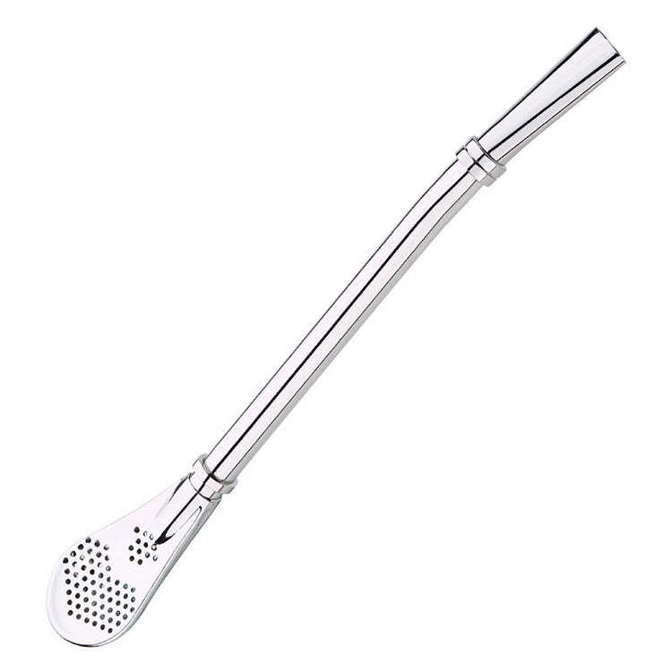 304 Stainless Steel Residue Filter Straws Spoon - www.Shopthatapp.com