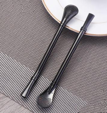304 Stainless Steel Residue Filter Straws Spoon - www.Shopthatapp.com
