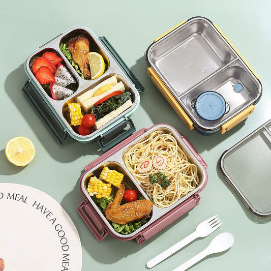 304 Stainless Steel Sealed Insulated Bento Lunch Box for Kids - www.Shopthatapp.com #