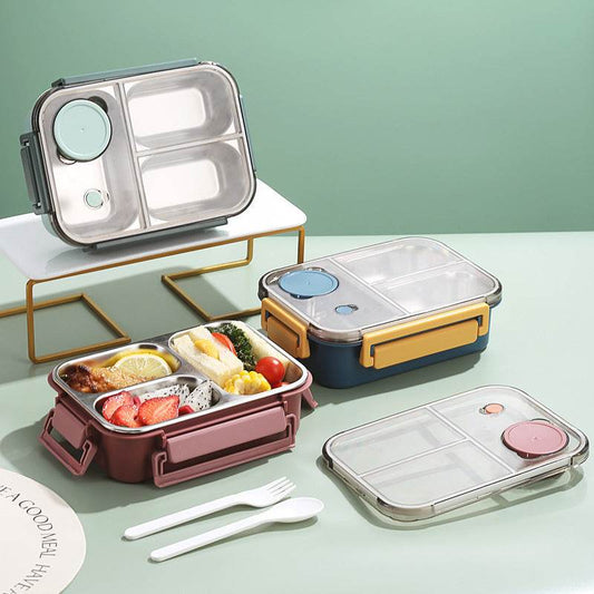 304 Stainless Steel Sealed Insulated Bento Lunch Box for Kids - www.Shopthatapp.com #
