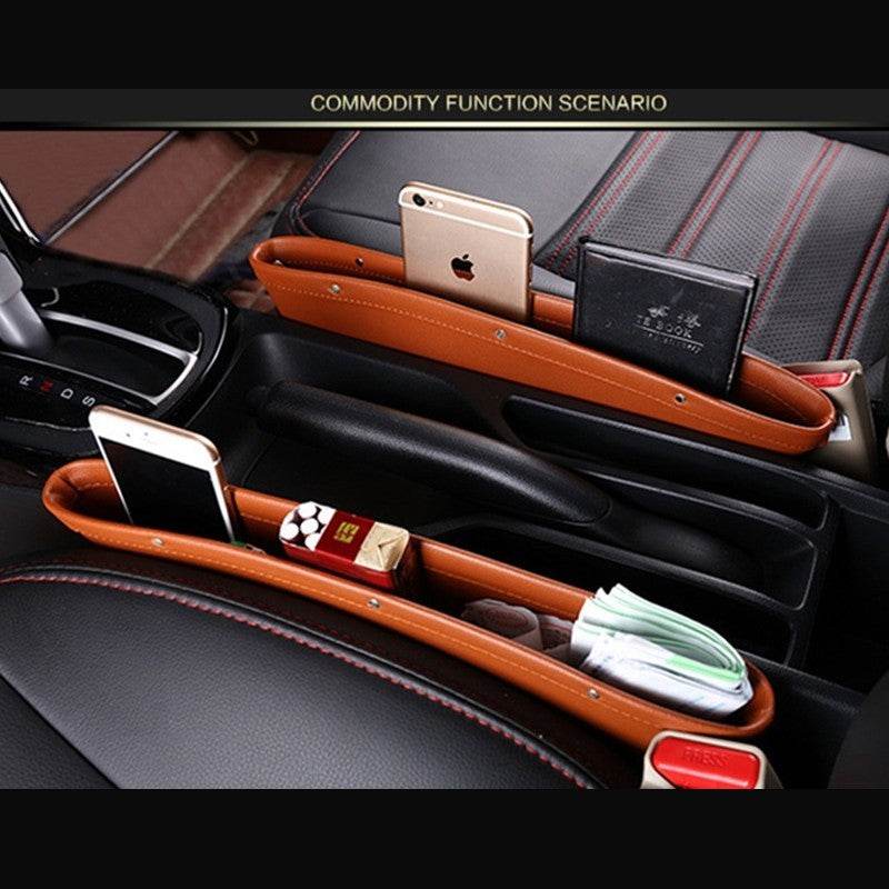 PU Leather car seat gap organizer Bag - www.Shopthatapp.com