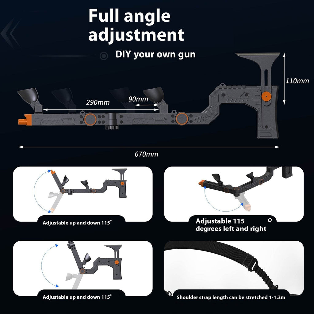Quest 3 Gun Mount Submachine Gun VR Physical Auxiliary Accessories - www.Shopthatapp.com