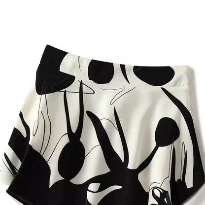 Summer New High Waist High-end Figure Flattering A- Line Flared Vintage Midi Skirt - www.Shopthatapp.com